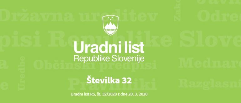 Odlok o začasni prepovedi izvajanja nadzora vgrajenih sistemov aktivne požarne zaščite in rednega tehničnega nadzora hidrantnega omrežja v Republiki Sloveniji